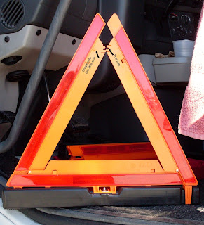 Safety Triangles hook together like this