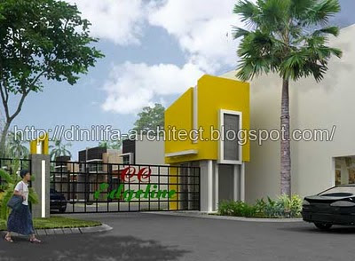 Desain Gate Perumahan Cendana, Batam