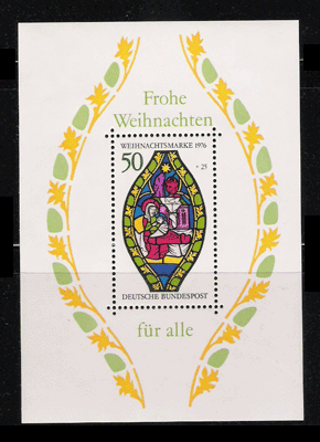 Nr 13 - Frohe Weihnachten für alle! 1976 Stamp Souvenir Sheet