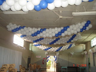 Decoracion con Globos: Guirnaldas para Techo.