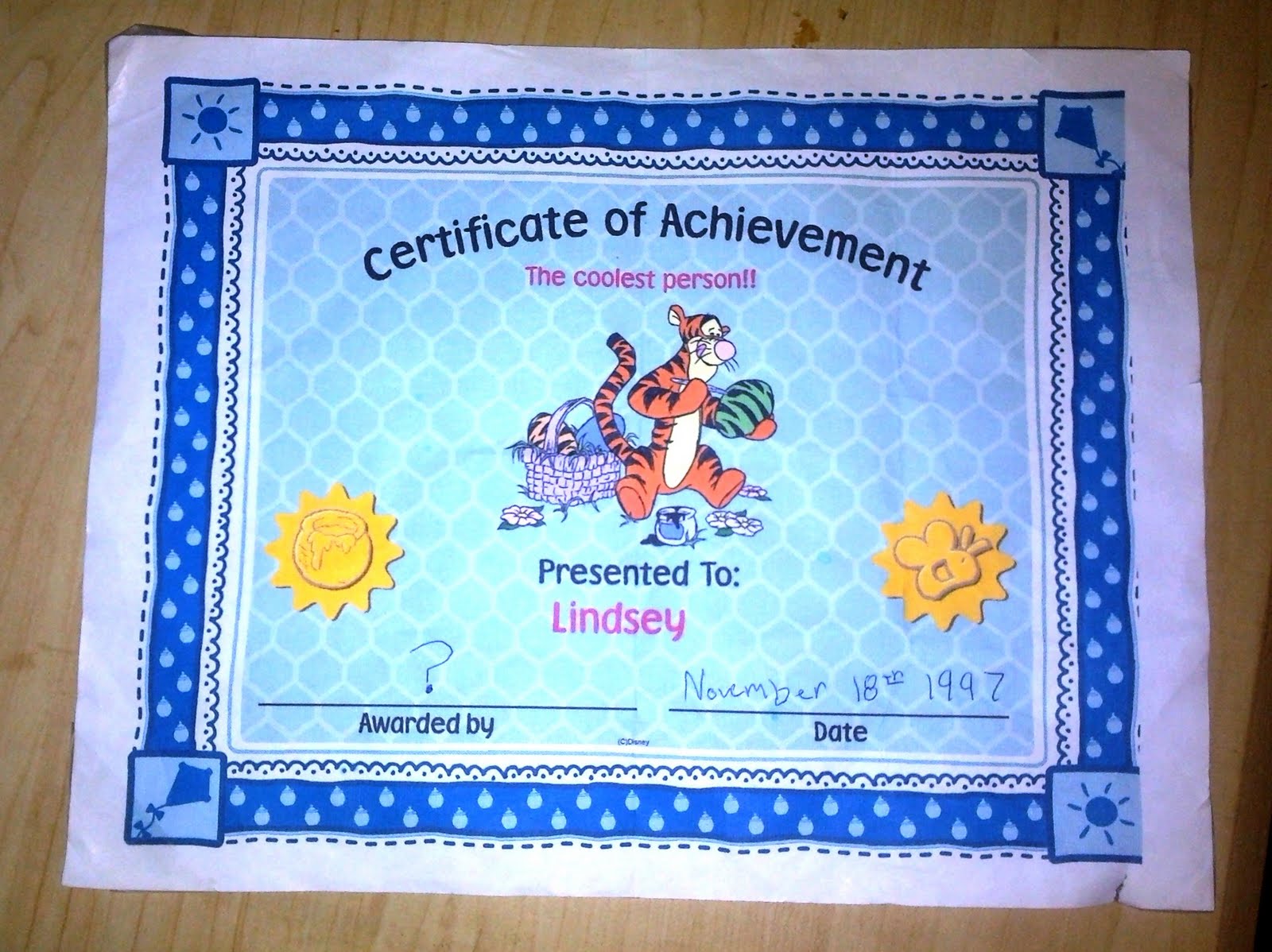 coolest person award