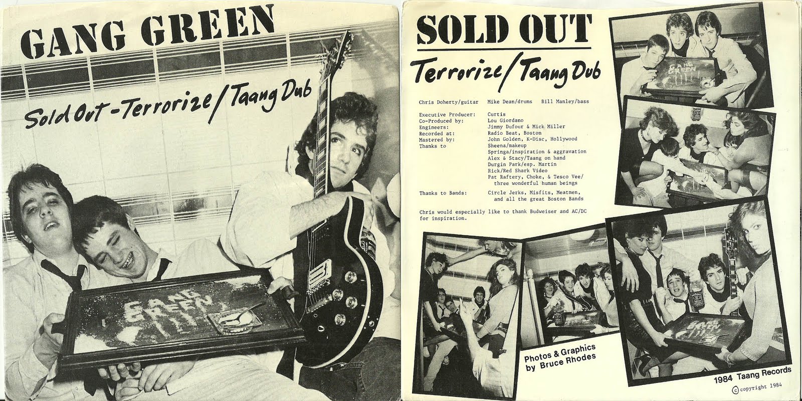 Rocket Science Gang Green Sold Out 7" Taang Records 1984