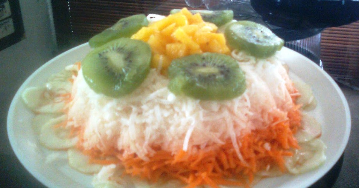 Arte Saludable Rosca Jicama Zanahoria, Pepino piña y Kiwi