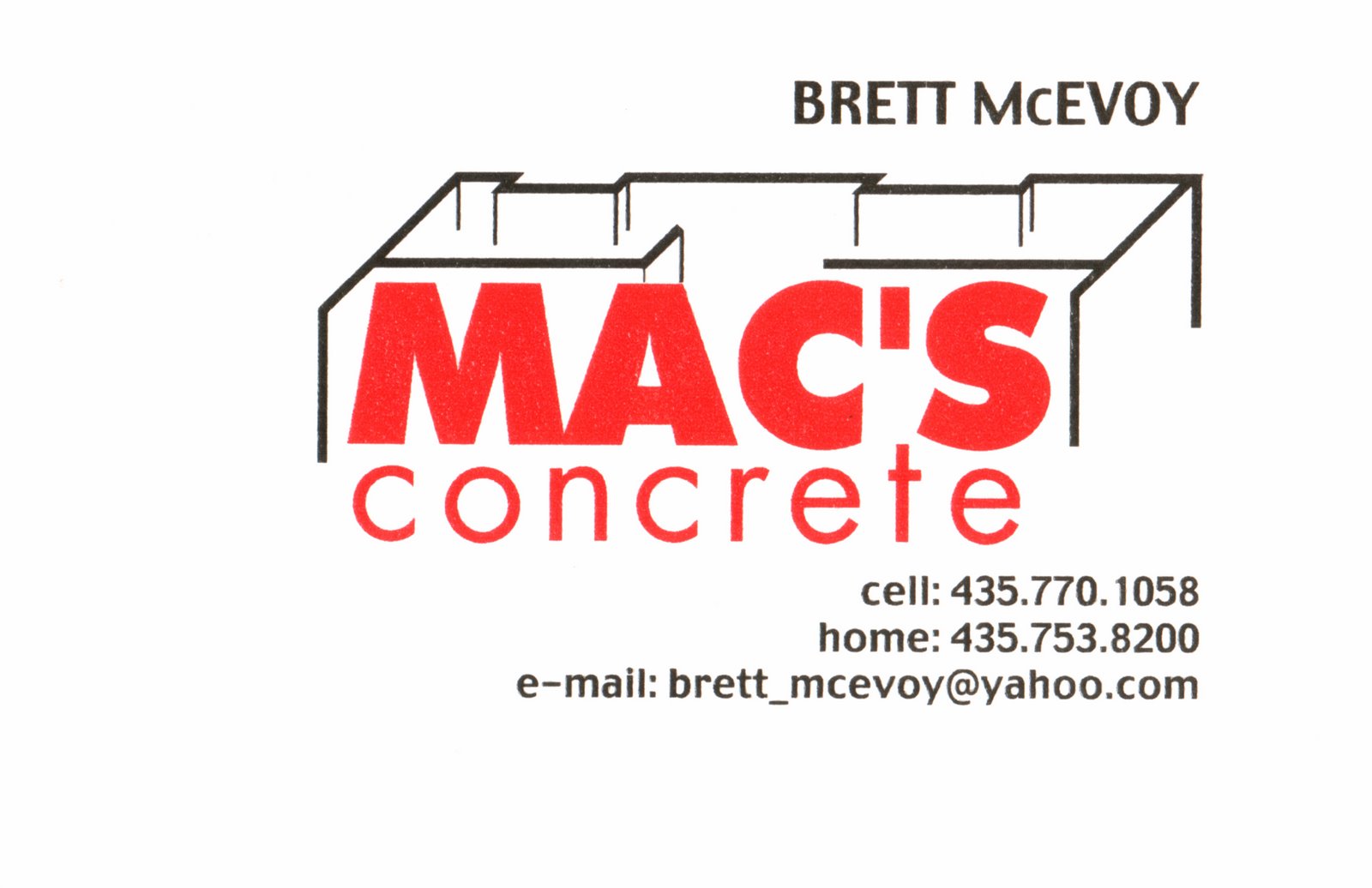 Mac's Conrete Inc.
