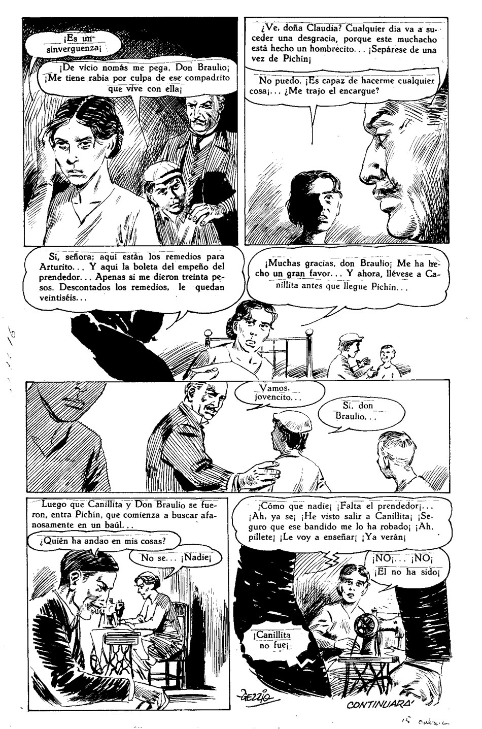 Mi mundo dibujado Canillita de Florencio Sánchez