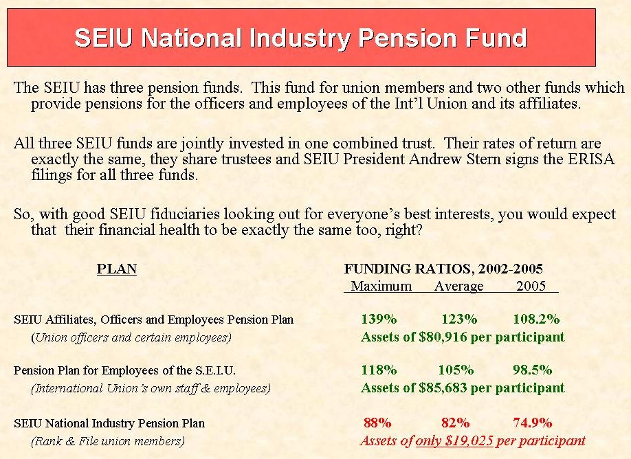SEIU pensions