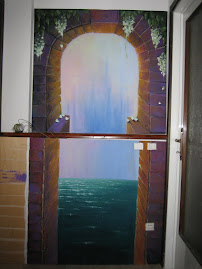 Murals: Mediterranean Sea at end of Hall