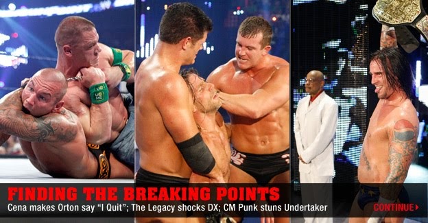 WWE Breaking Point 2009, Results