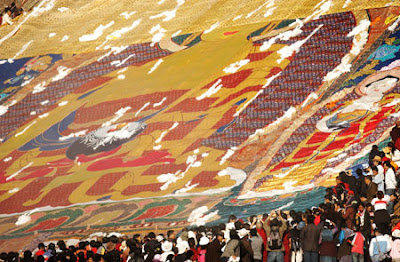 Thangka painting Thangka painting bearing the image of Sakyamuni