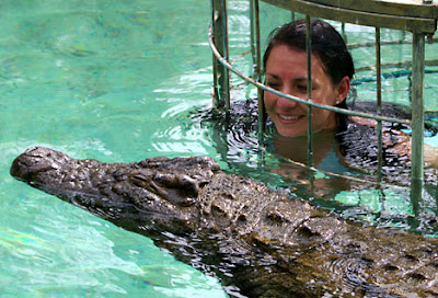 Swimming with killer crocodiles Swimming with killer crocodiles