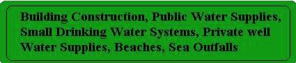 Building Construction, Human rights, public water supply and combating risk of corruption