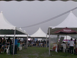 Hari kelam nak hujan surrounding Khemah Gagal!