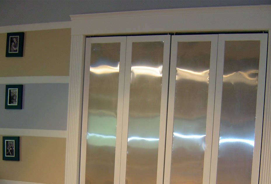 Inexpensive closet doors makeover.