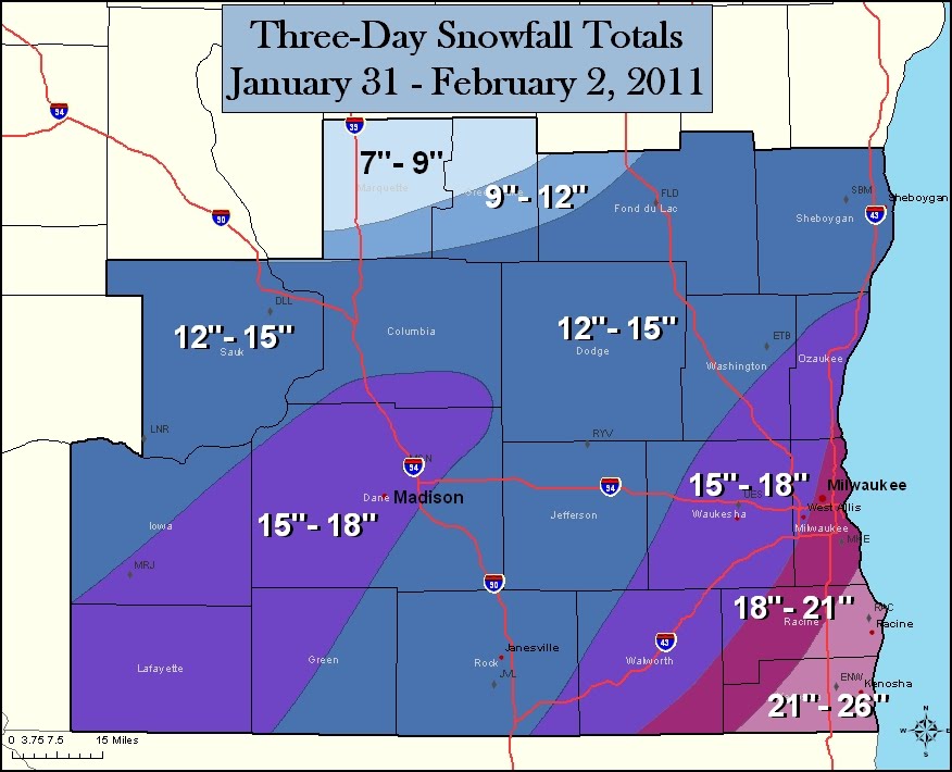 Total Snowfall Amounts Nh