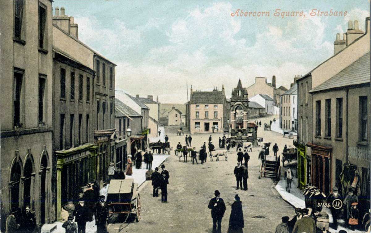 Old Strabane Blog Abercorn Square c1907 New Street