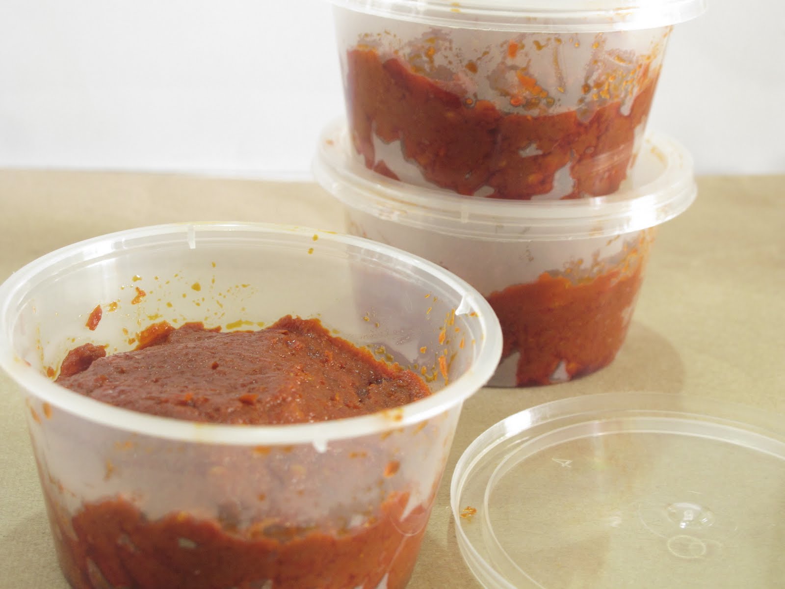 Nasi Lemak Lover Homemade Asian basic chili paste (sambal tumis), red