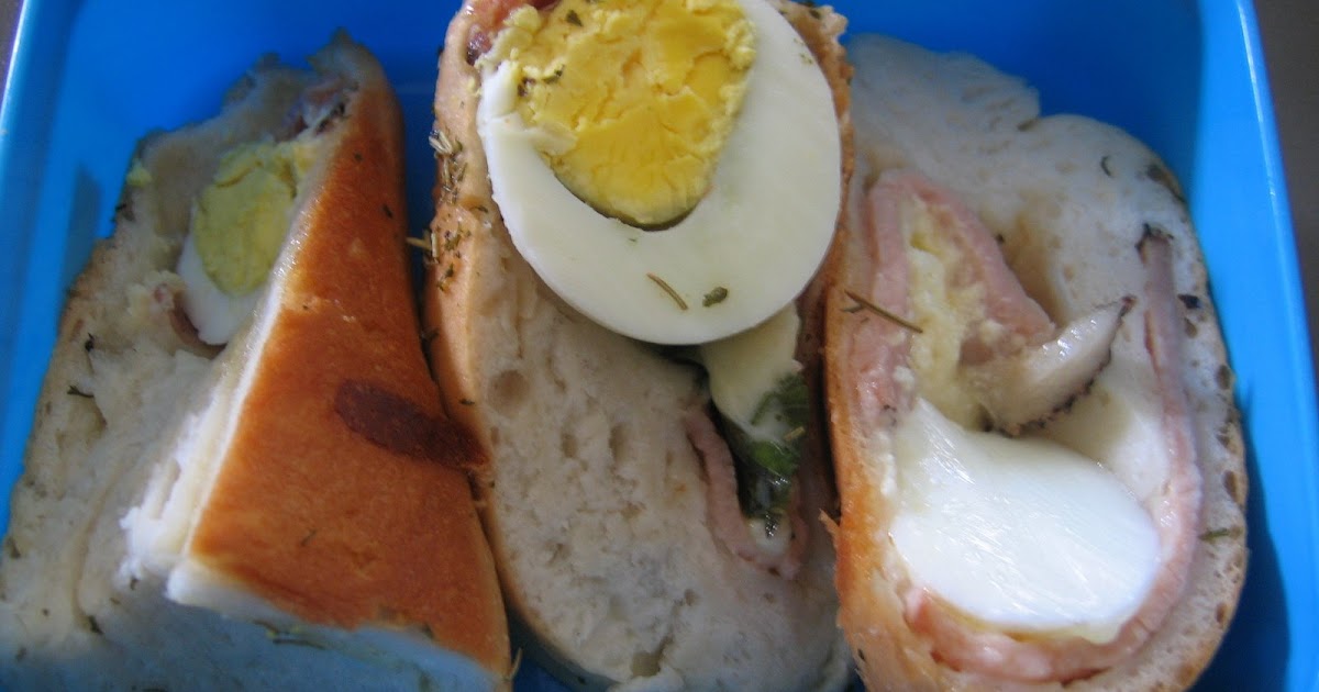 Nasi Lemak Lover Rolled bread of bacon, hard boiled egg, cheese and herbs