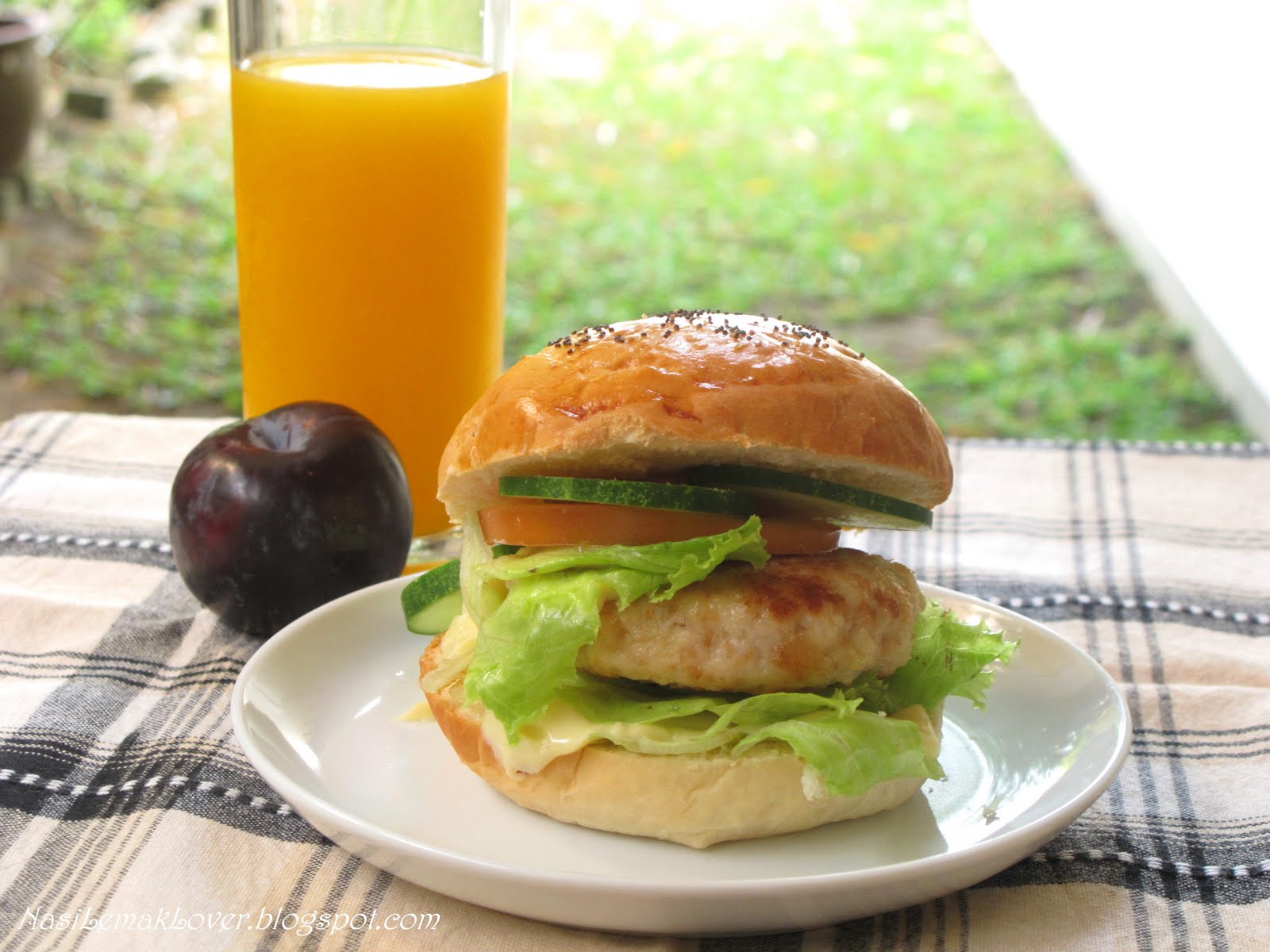 Nasi Lemak Lover Homemade chicken burger