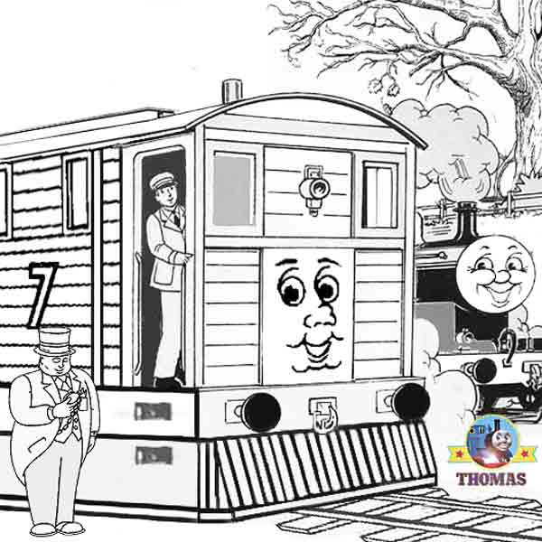 Free art craft pictures, printable train James and Thomas colouring  title=