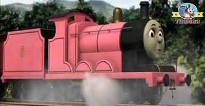 Thomas and his friends diesel 10 engine was shocked what are you doing train James the pink engine
