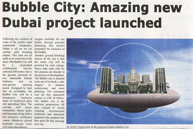 museum of bubbles Bubble City at Dubai!