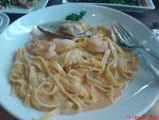 Pasta cabonara seafood