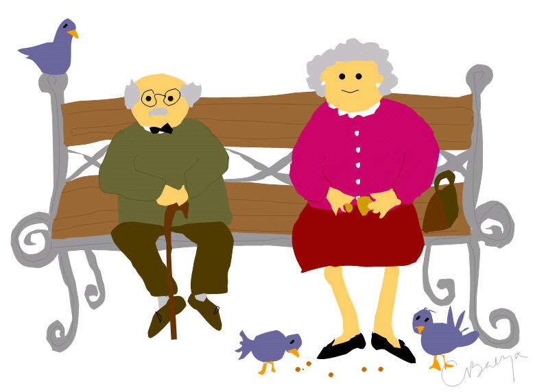 CaroB illustrations Ilustraciones Bisabuelitos Les arrière grands parents