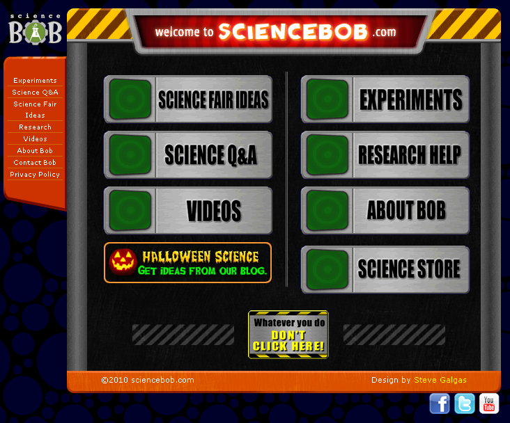 Teacher Space Science Bob Science experiments for kids