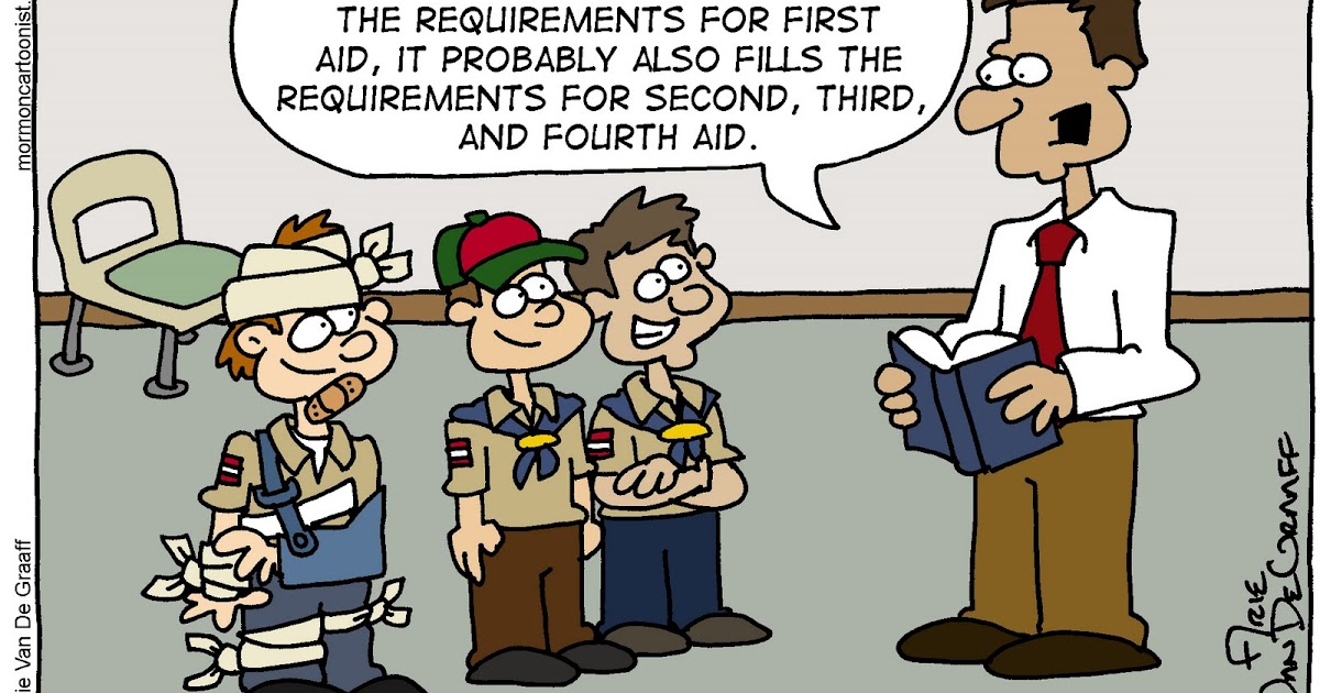 Ward Cartoonist Boy Scout First Aid