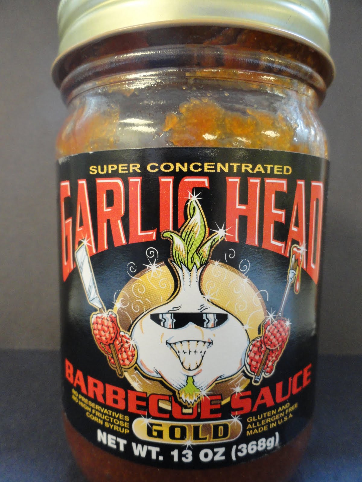 The Condiment Bible BBQ Sauce Garlic Head Gold
