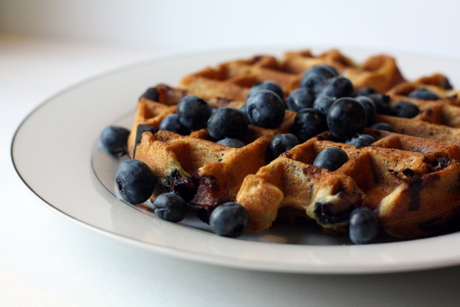 The Doctor's Dishes, Desserts & Decor Blueberry Waffles with Fresh