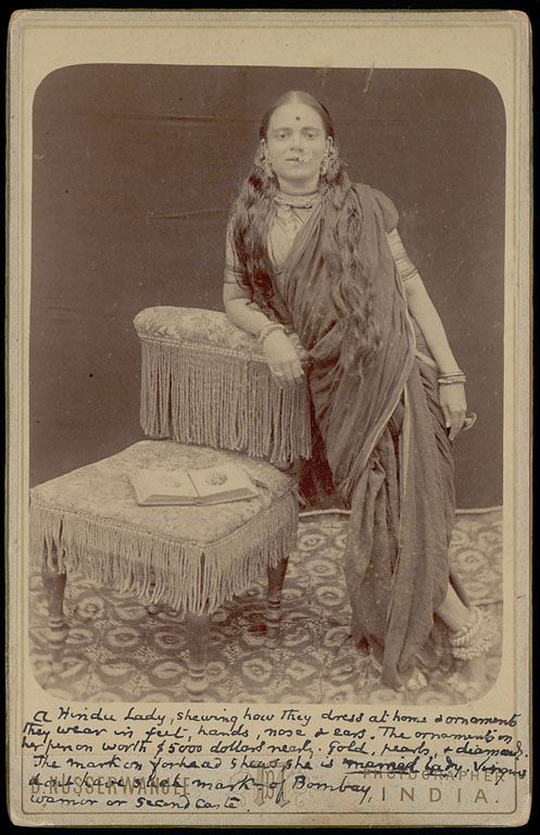 Portrait Of Upper Caste Married Woman In Sari With Ornaments Bombay Mumbai Old Indian Photos This ongoing webtoon was released on 2019. old indian photos