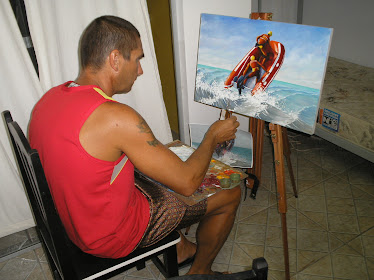 Passando a arrebentação 40 x 60 cm