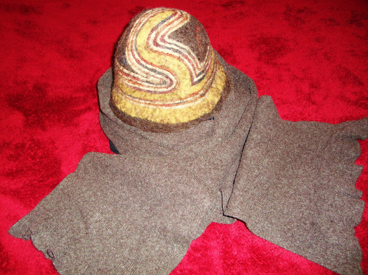 "Spooky" 2 Hat made from wool US $80 Sold