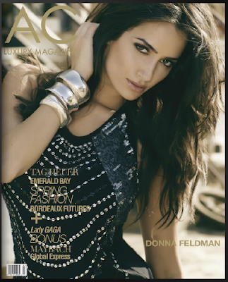 My Super-Model Sister Donna Feldman's Exclusive 10 page spread in AC Luxury Magazine