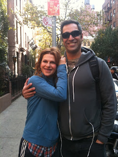 Sandra Bernhard and I hanging in Chelsea