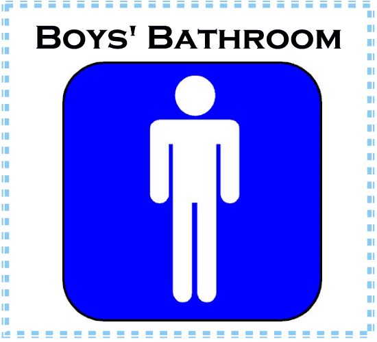 Boys Restroom Logo