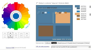 Alexv 3D: Aplicaciones Online para Esquemas de Color