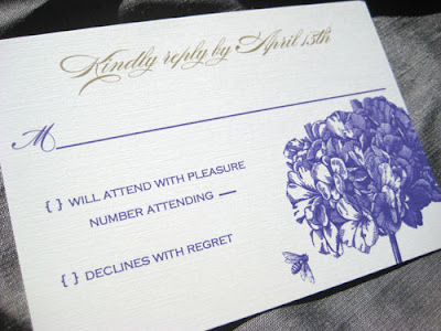 hydrangea invitations