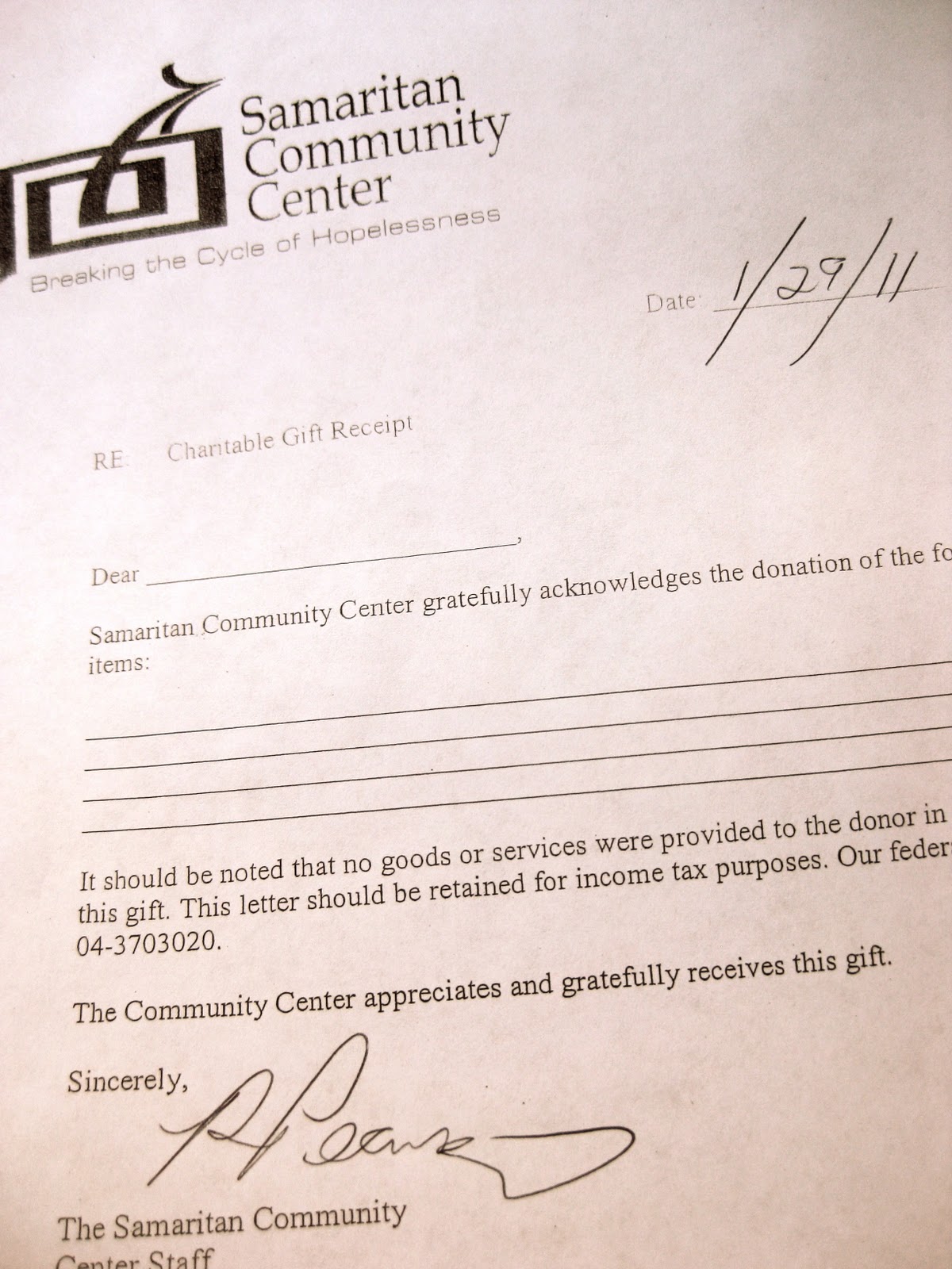 Minimalish: 3 Quick Tips for Documenting Noncash Charitable Donations