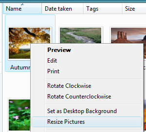 Image Resize Powertoy Clone - slike Windows 7 Image Resize Powertoy Clone - slike Windows 7
