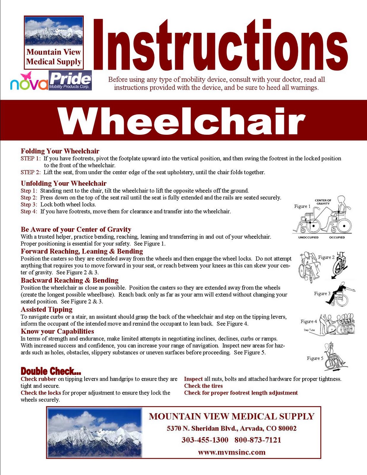 The Mountain View Part 3 of 3 Instructions Wheelchairs