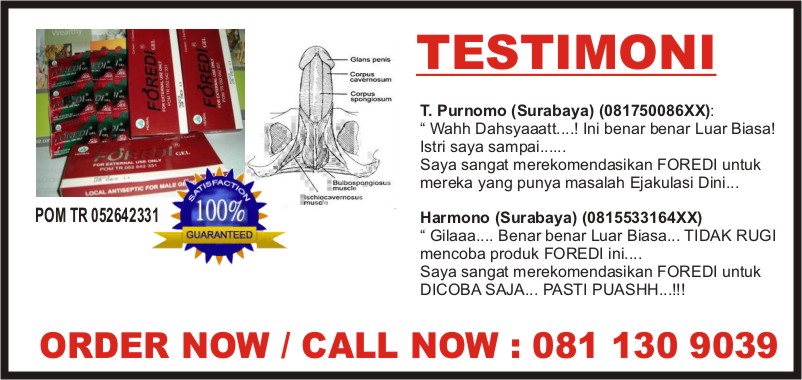 TESTIMONI == FOREDI SOLUSI EJAKULASI DINI BENAR BENAR DAHSYAT LUAR BIASA ...