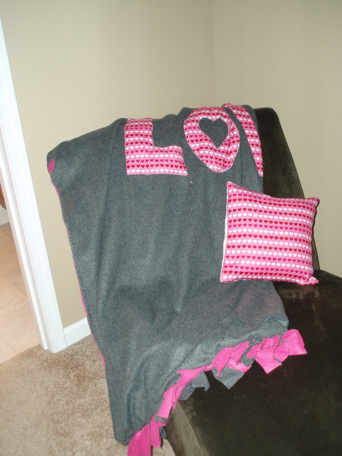 krafting with k Personalized Fleece Blanket