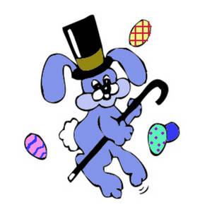 Easter eggs and Easter bunny coloring page and religious Easter pictures and clip arts free download 