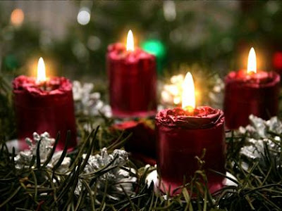 Christmas red candles hot gallery