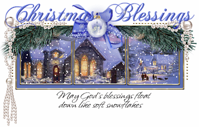 Christmas blessings greeting image