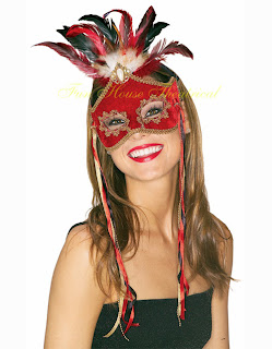 Mardi Gras Masquerade Masks for the festival wear by a girl hot picture