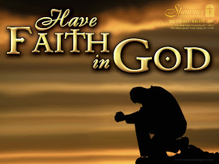 Have faith in god yellowish christian background hq(hd) wallpaper
