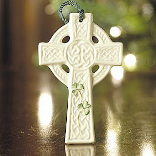 Beautiful white Celtic Cross design with green rose hd(hq) Christian religious wallpaper free download